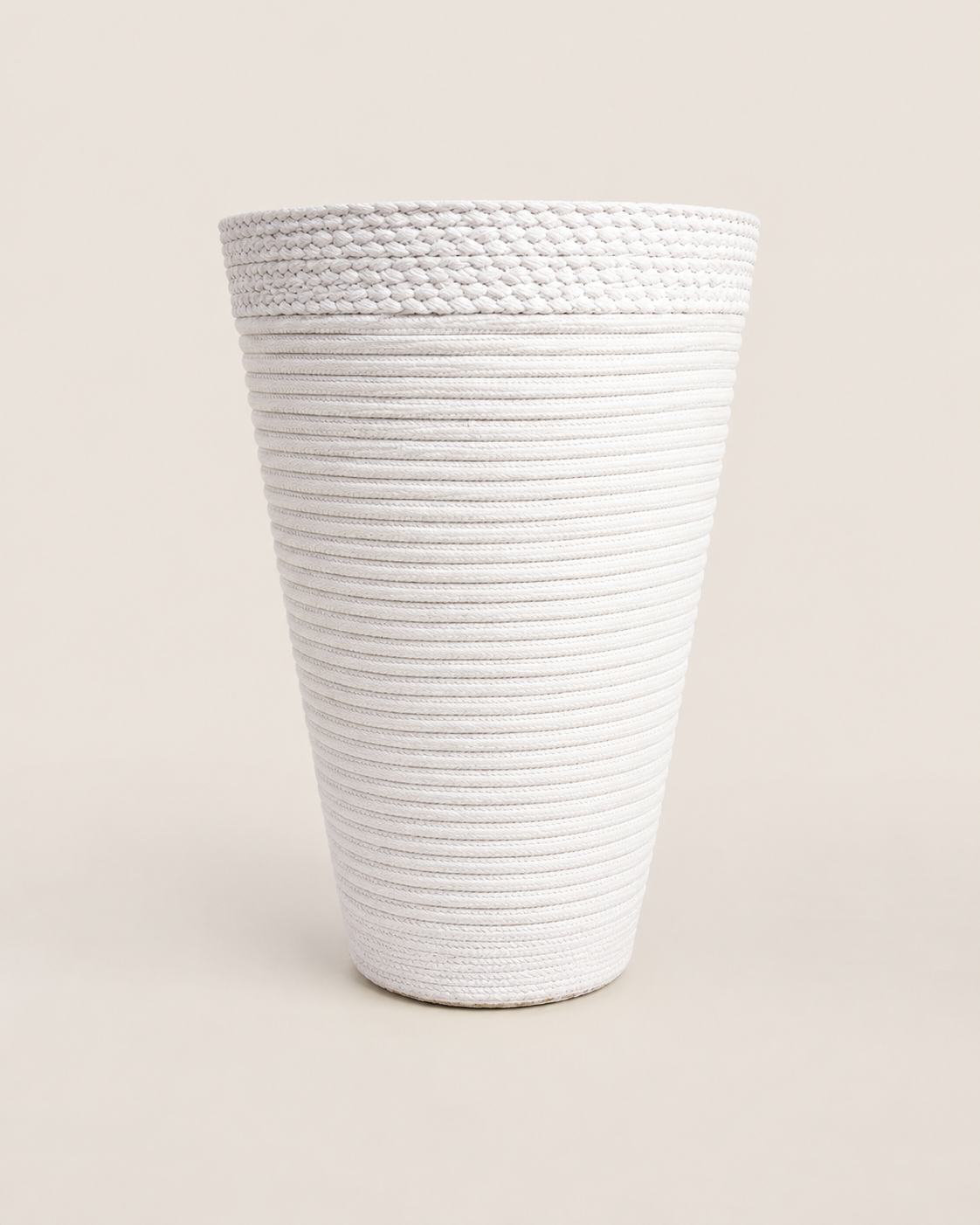 Bambaya Ribbed Clay Planter — handcrafted African outdoor by Kibethis  in Kenya (view 2)