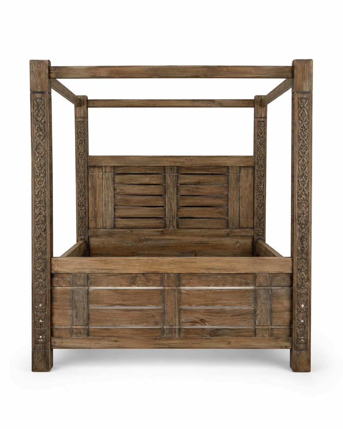 5 by 6Mfalme Heritage Canopy Bed — handcrafted African furniture by PK interior furniture  in Kenya
