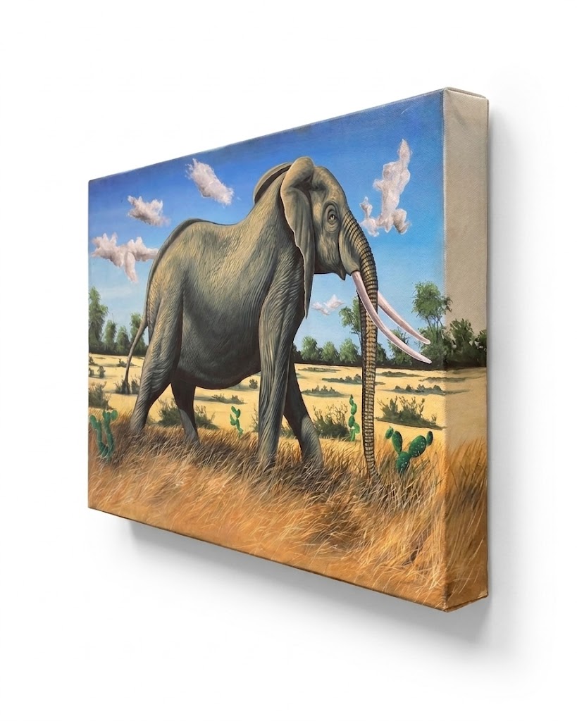 Elephant paint: Tembo March — handcrafted African furniture by FashonistarGallery in Kenya (view 2)