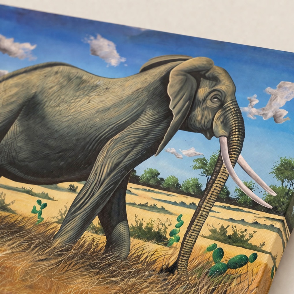 Elephant paint: Tembo March — handcrafted African furniture by FashonistarGallery in Kenya (view 3)