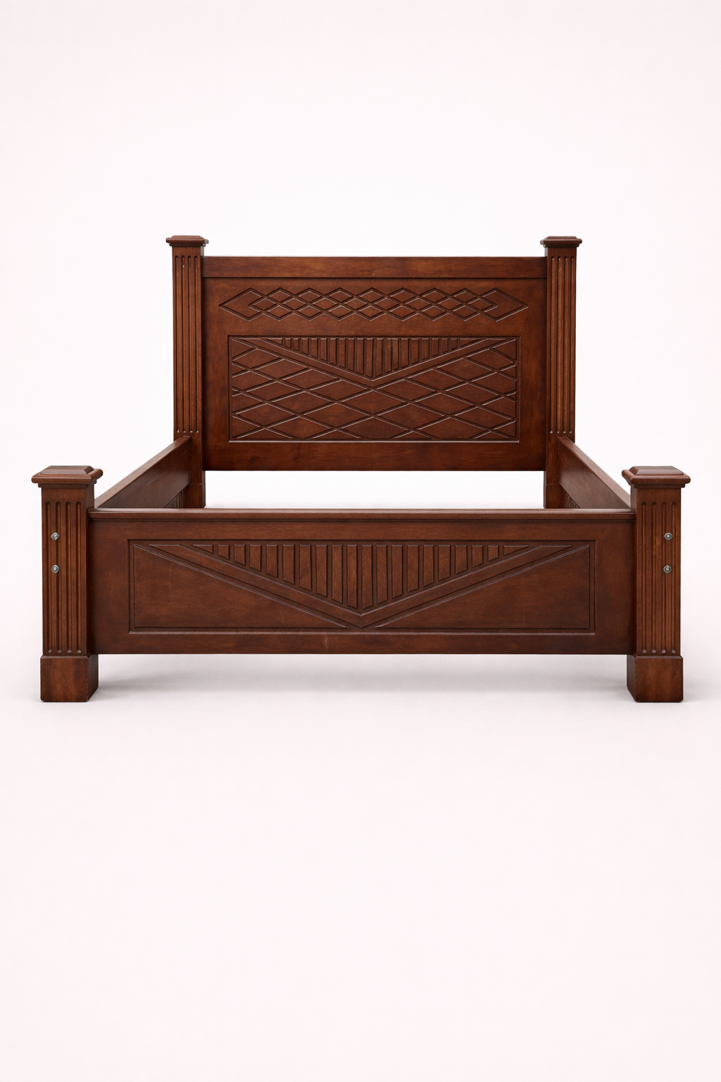 Msitu Legacy 5 by 6 bed — handcrafted African furniture by Safi furniture  in Kenya (view 2)