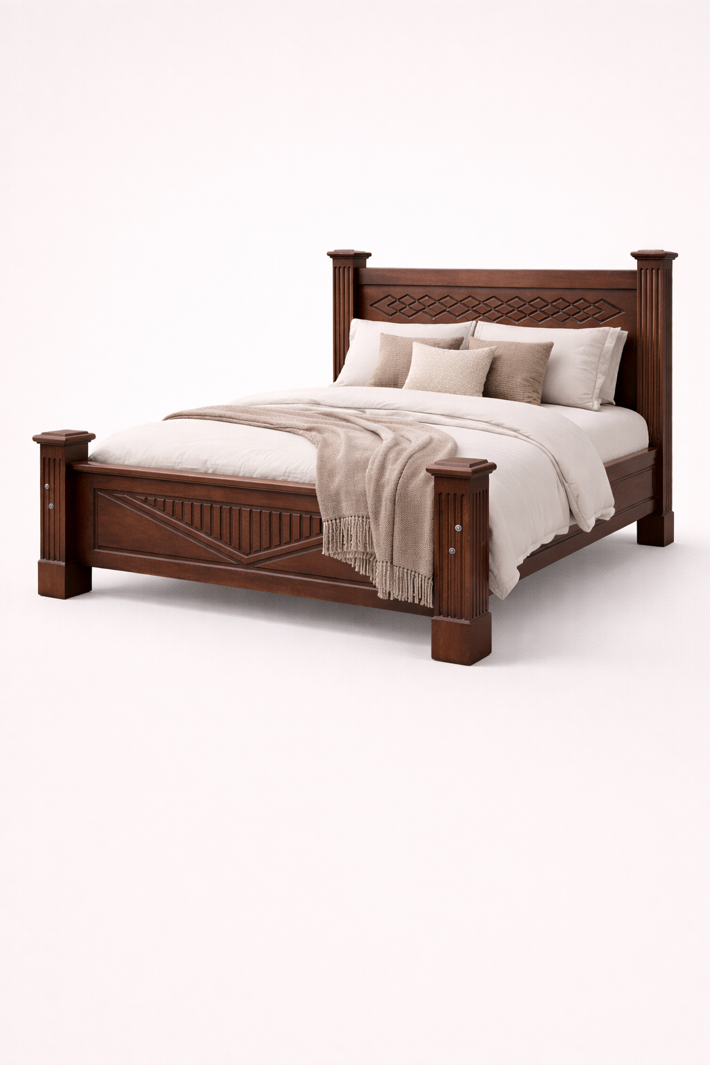 Msitu Legacy 5 by 6 bed — handcrafted African furniture by Safi furniture  in Kenya (view 3)