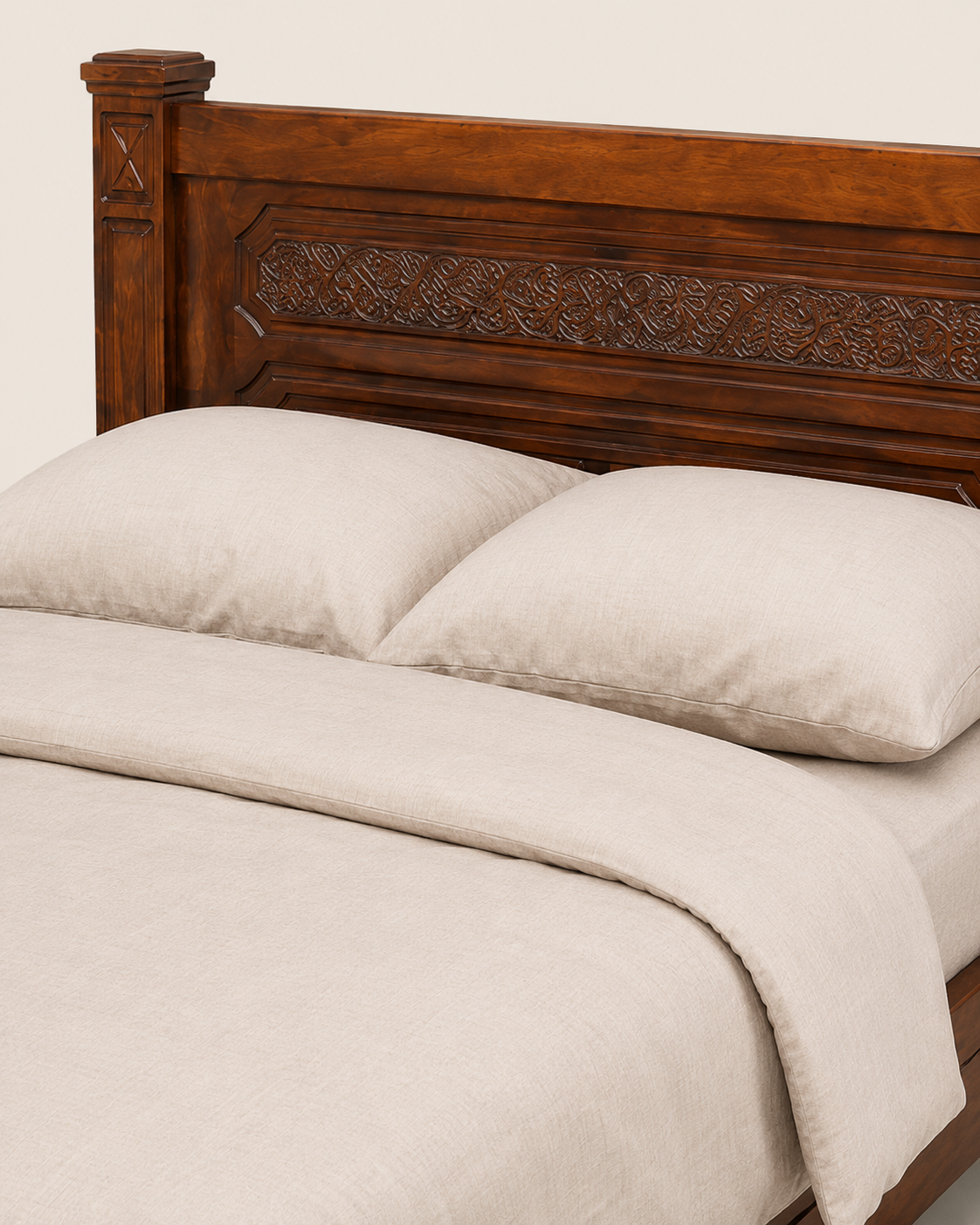5 by 6 Nyundo Bed Frame — handcrafted African furniture by Kim's furniture in Kenya (view 3)
