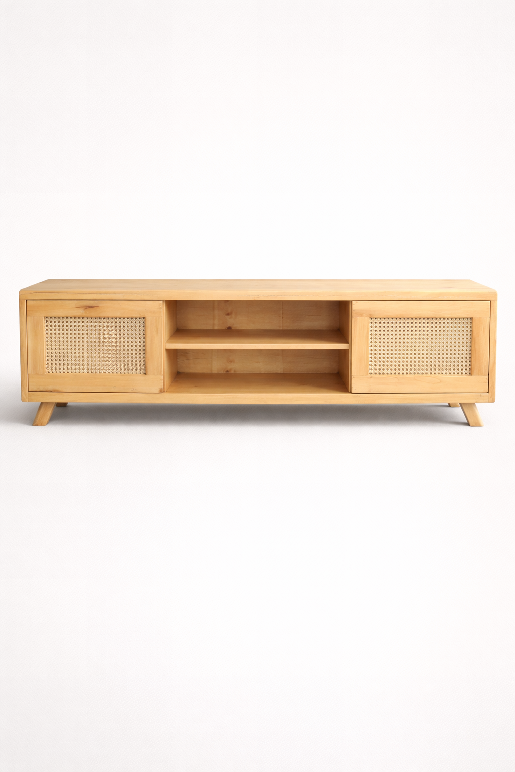 Jua Cypress Media Console Stand — handcrafted African furniture by Cozy lifestyle furniture  in Kenya