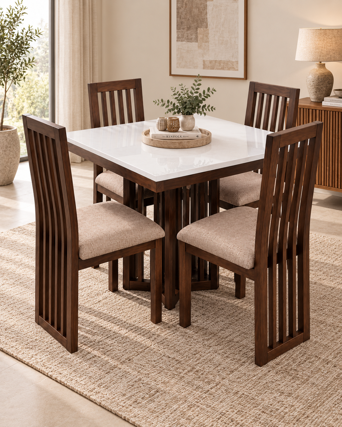 Bombo Dining Table — handcrafted African furniture by By Faith Furnitures  in Kenya