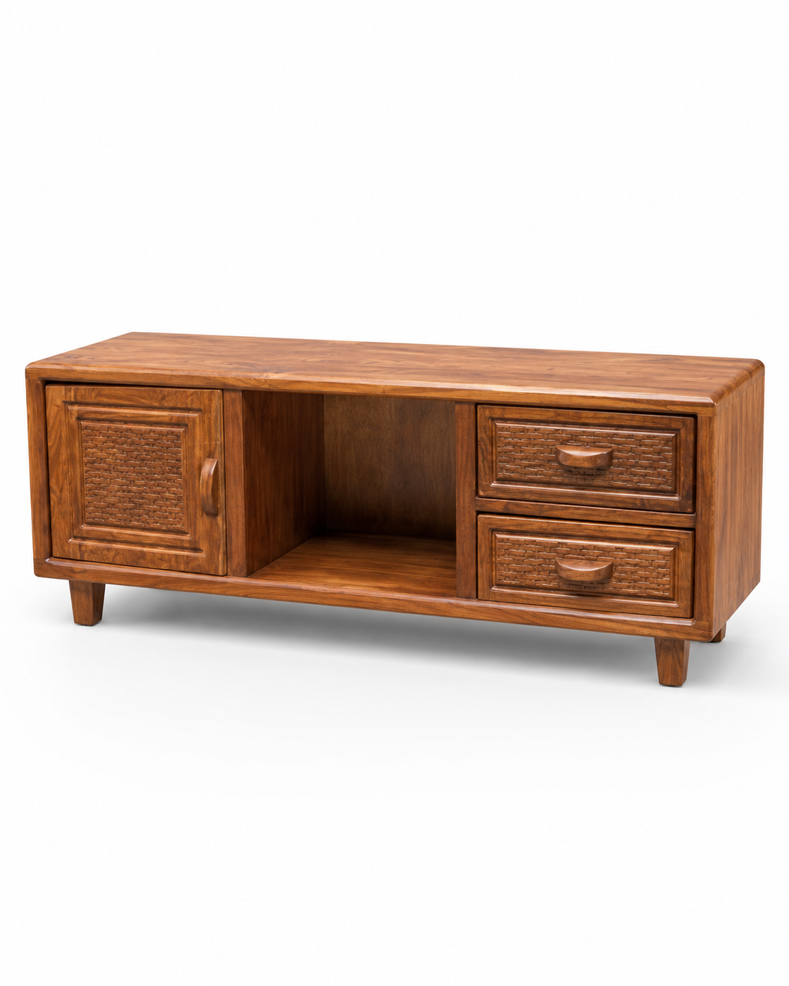 Biko Mbao Media Console — handcrafted African furniture by Vejo furniture  in Kenya