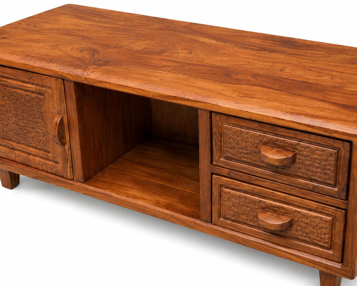 Biko Mbao Media Console — handcrafted African furniture by Vejo furniture  in Kenya (view 3)