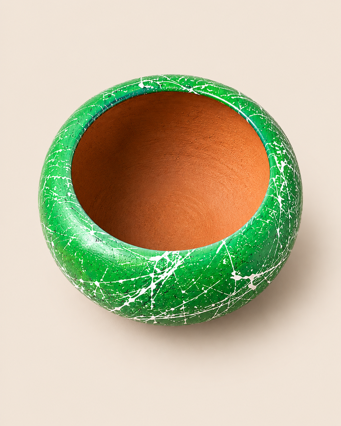 Ebeh Clay Planter — handcrafted African outdoor by Jawaflowers  in Kenya (view 2)