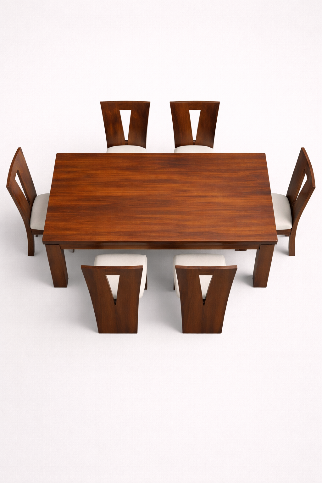 Mahiri Mahogany 6-Seater Dining Set — handcrafted African furniture by Cozy lifestyle furniture  in Kenya (view 2)