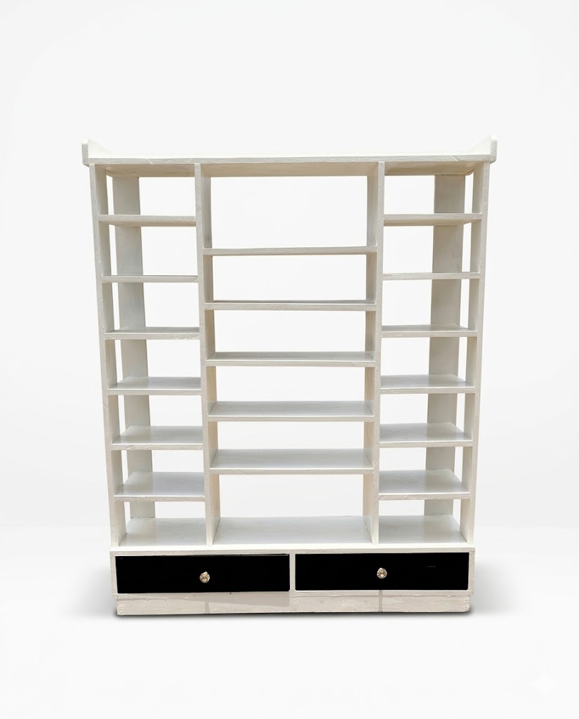 Zingira Multi-purpose Bookshelf — handcrafted African furniture by Bonny furnitures  in Kenya