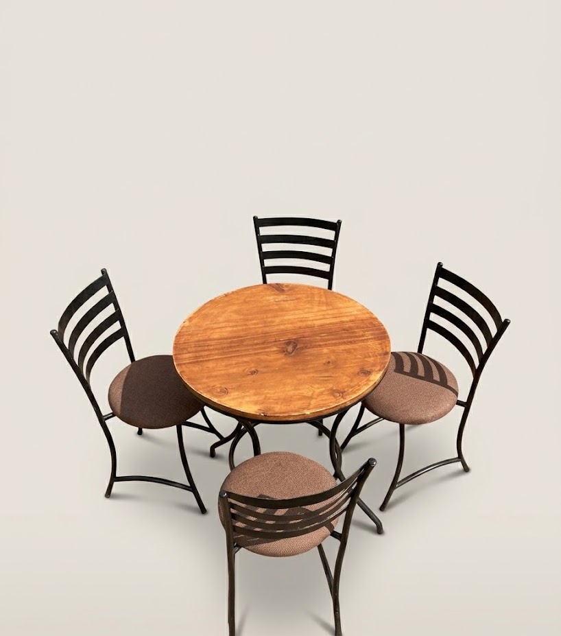 Ukamba 4 Seater Outdoor Dining Set — handcrafted African outdoor by Vincent furniture  in Kenya
