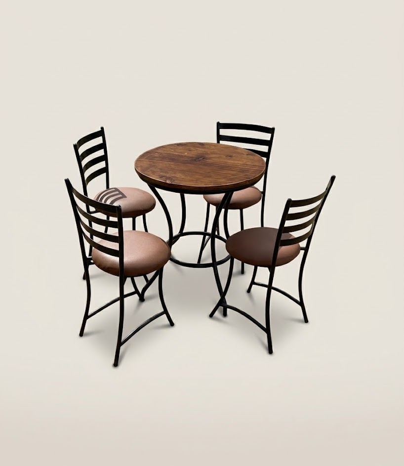 Ukamba 4 Seater Outdoor Dining Set — handcrafted African outdoor by Vincent furniture  in Kenya (view 3)