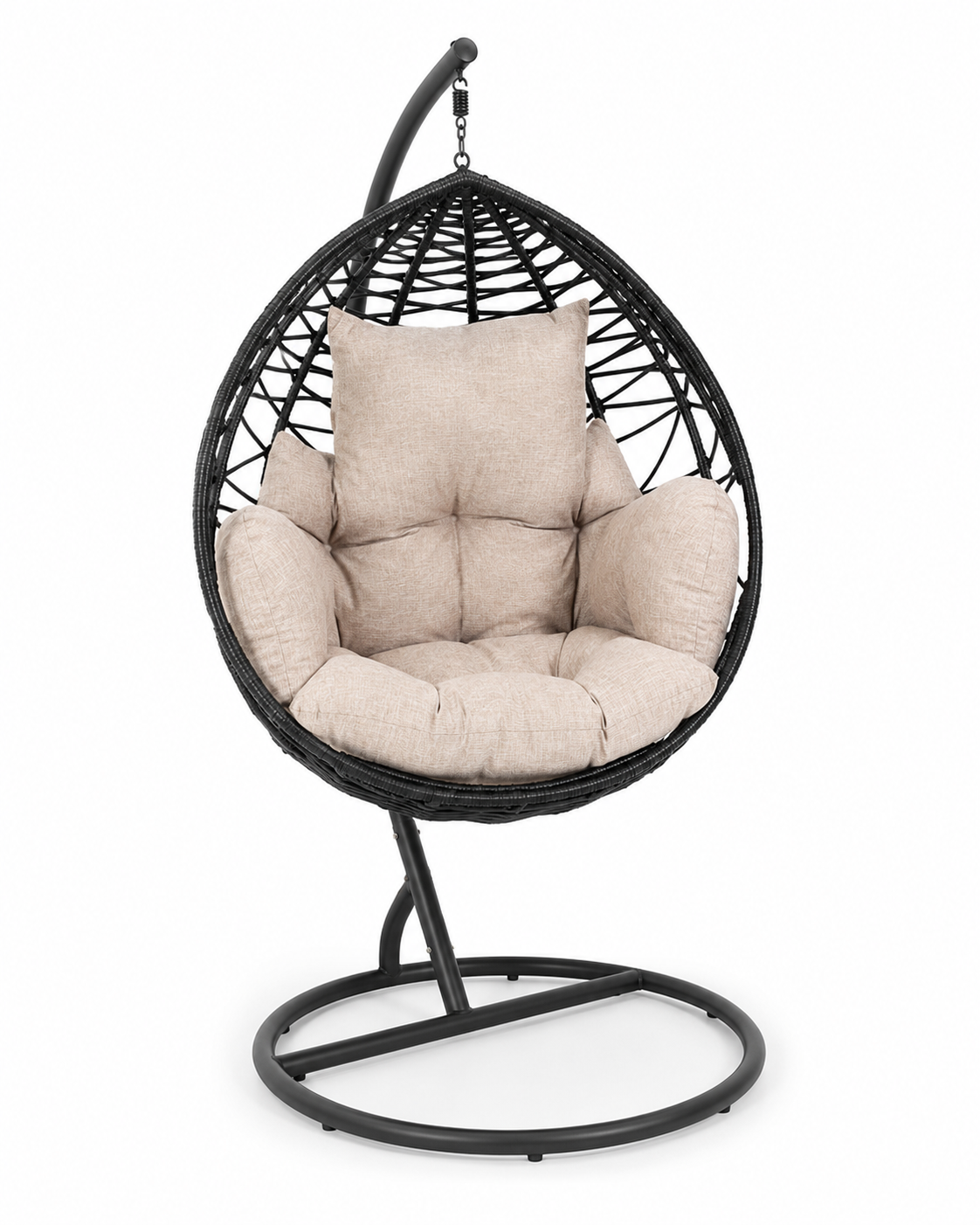 Bantu Embrace Hanging Chair — handcrafted African outdoor by Philo Furniture centre  in Kenya (view 2)