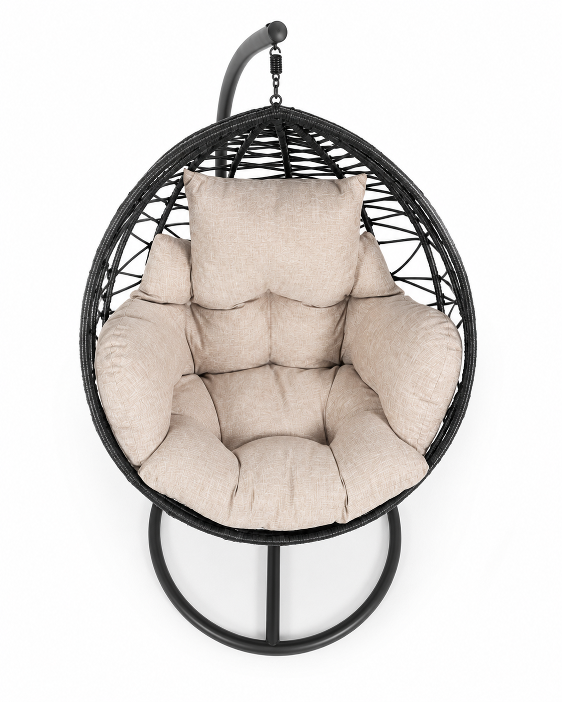 Bantu Embrace Hanging Chair — handcrafted African outdoor by Philo Furniture centre  in Kenya (view 3)