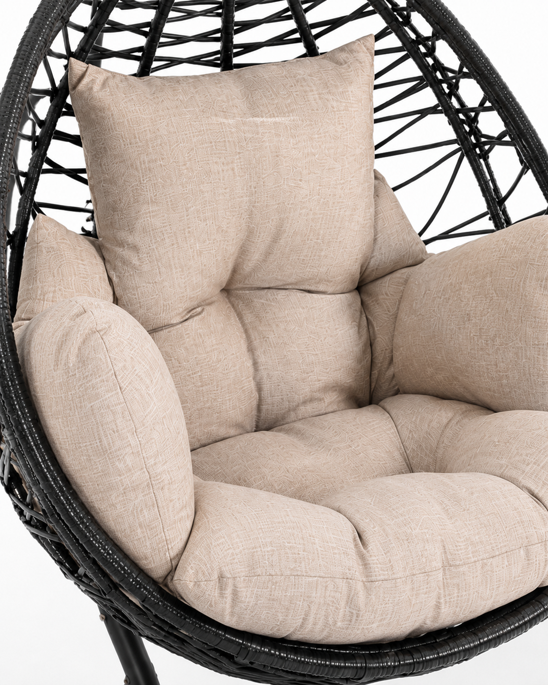 Bantu Embrace Hanging Chair — handcrafted African outdoor by Philo Furniture centre  in Kenya (view 4)