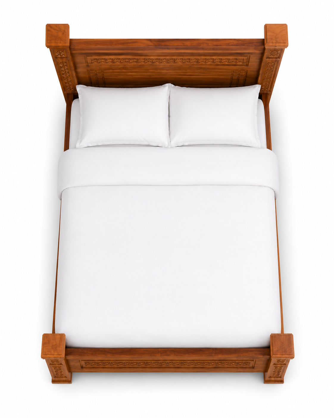 5 by 6 Zuberi Heritage Bed — handcrafted African furniture by PK interior furniture  in Kenya (view 2)