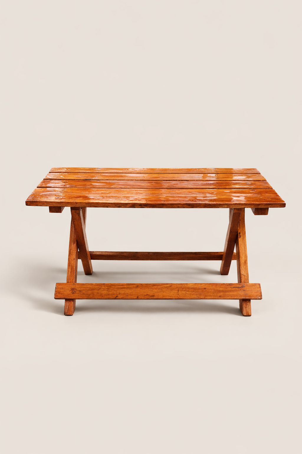 Kaya Meru Oak Foldable Table — handcrafted African outdoor by Joyvern Neema furniture  in Kenya