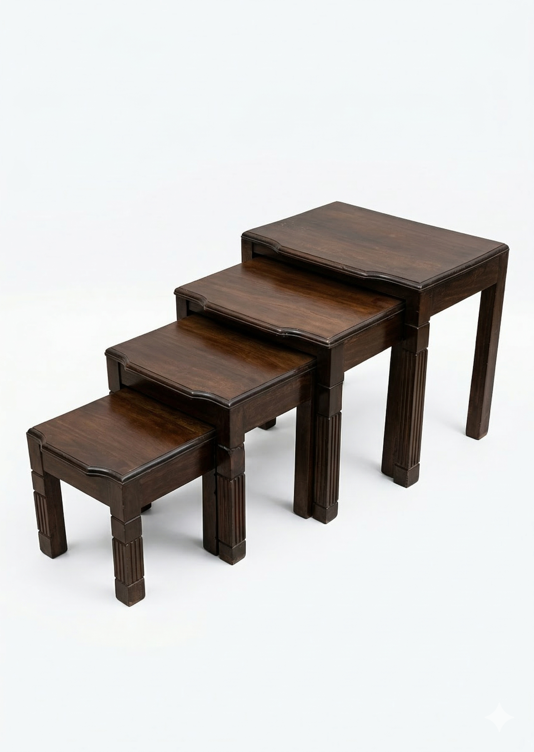 Nest of Stools Uba Tatu — handcrafted African furniture by Akwalu Furniture  in Kenya (view 2)