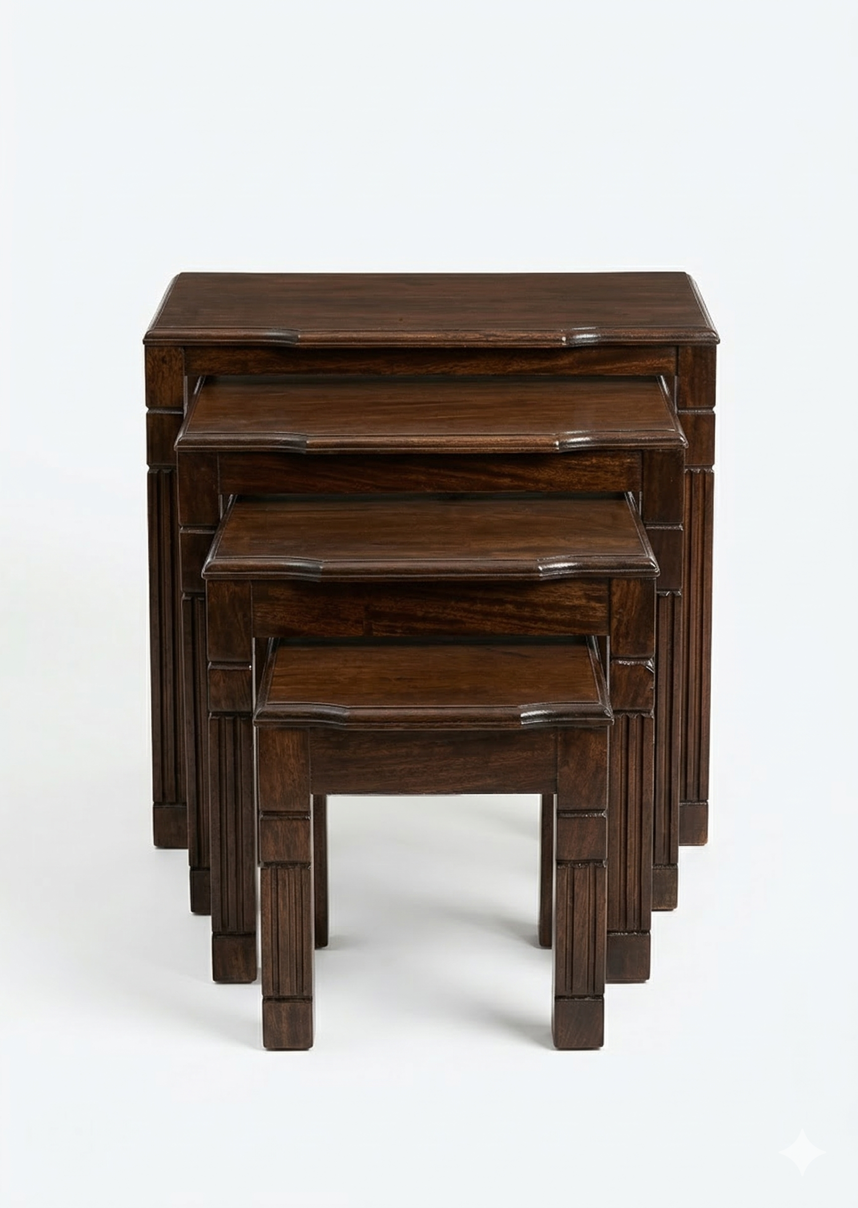 Nest of Stools Uba Tatu — handcrafted African furniture by Akwalu Furniture  in Kenya