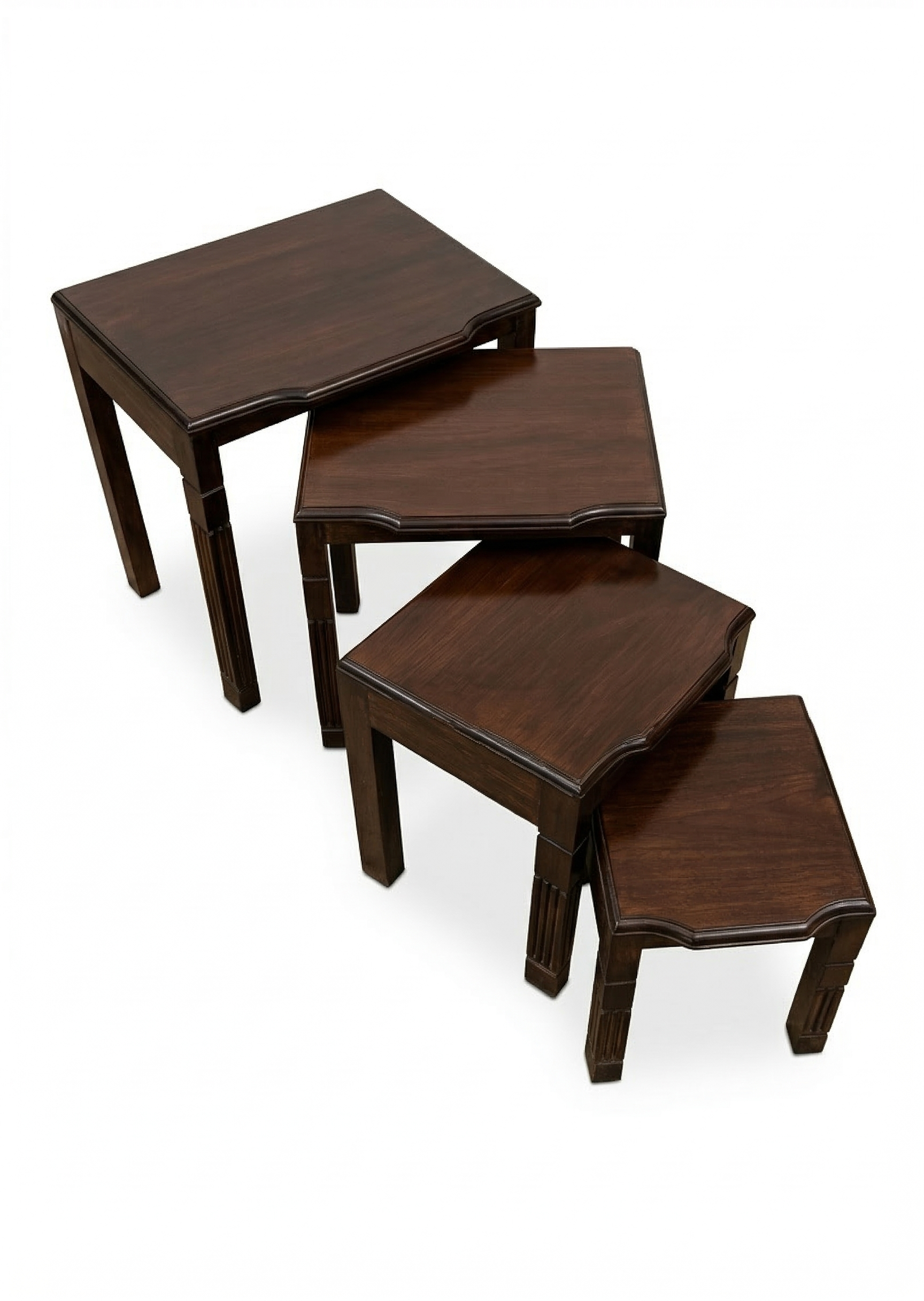 Nest of Stools Uba Tatu — handcrafted African furniture by Akwalu Furniture  in Kenya (view 3)