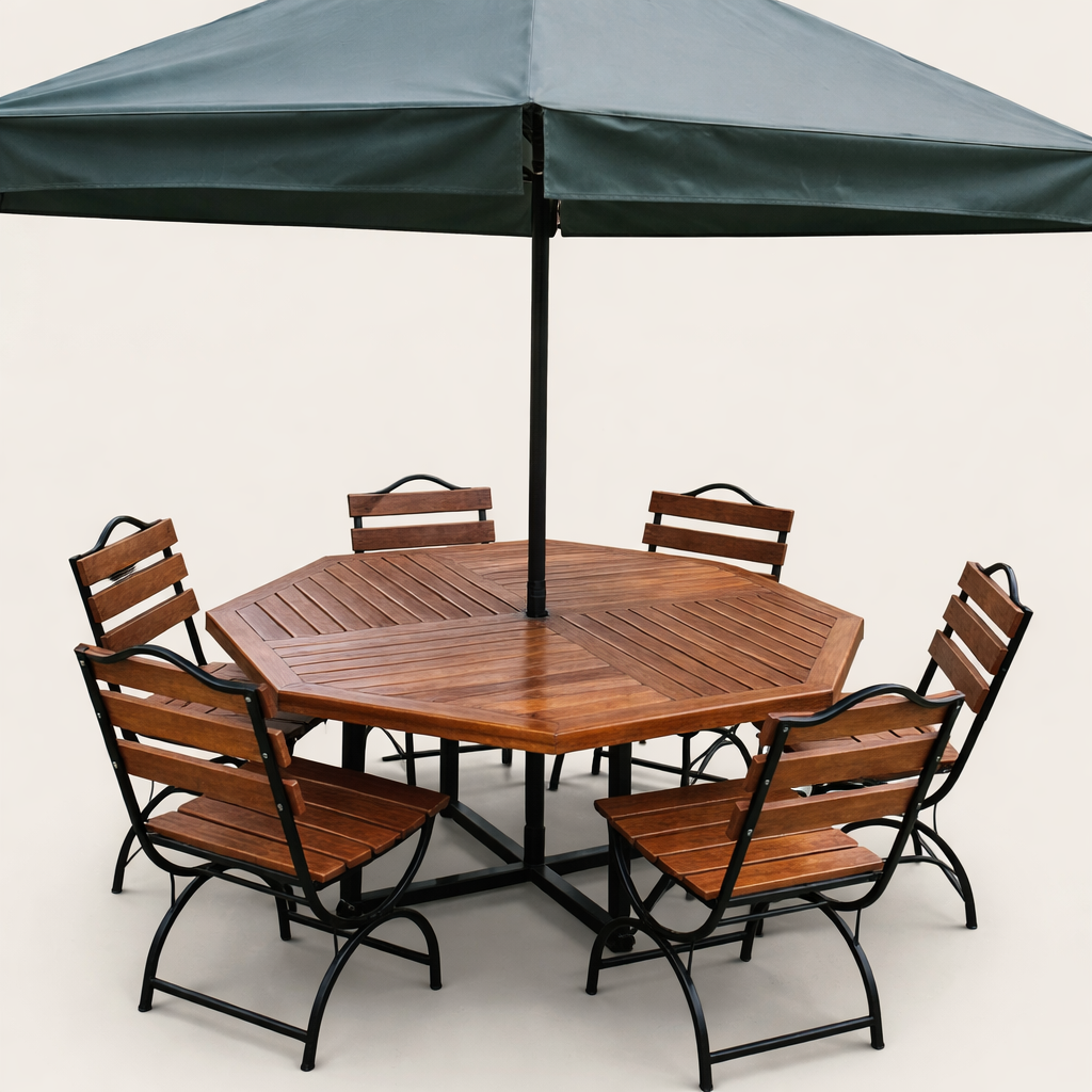 Gazibo Mvua Outdoor Dining Set — handcrafted African outdoor by JB.masaku in Kenya (view 3)