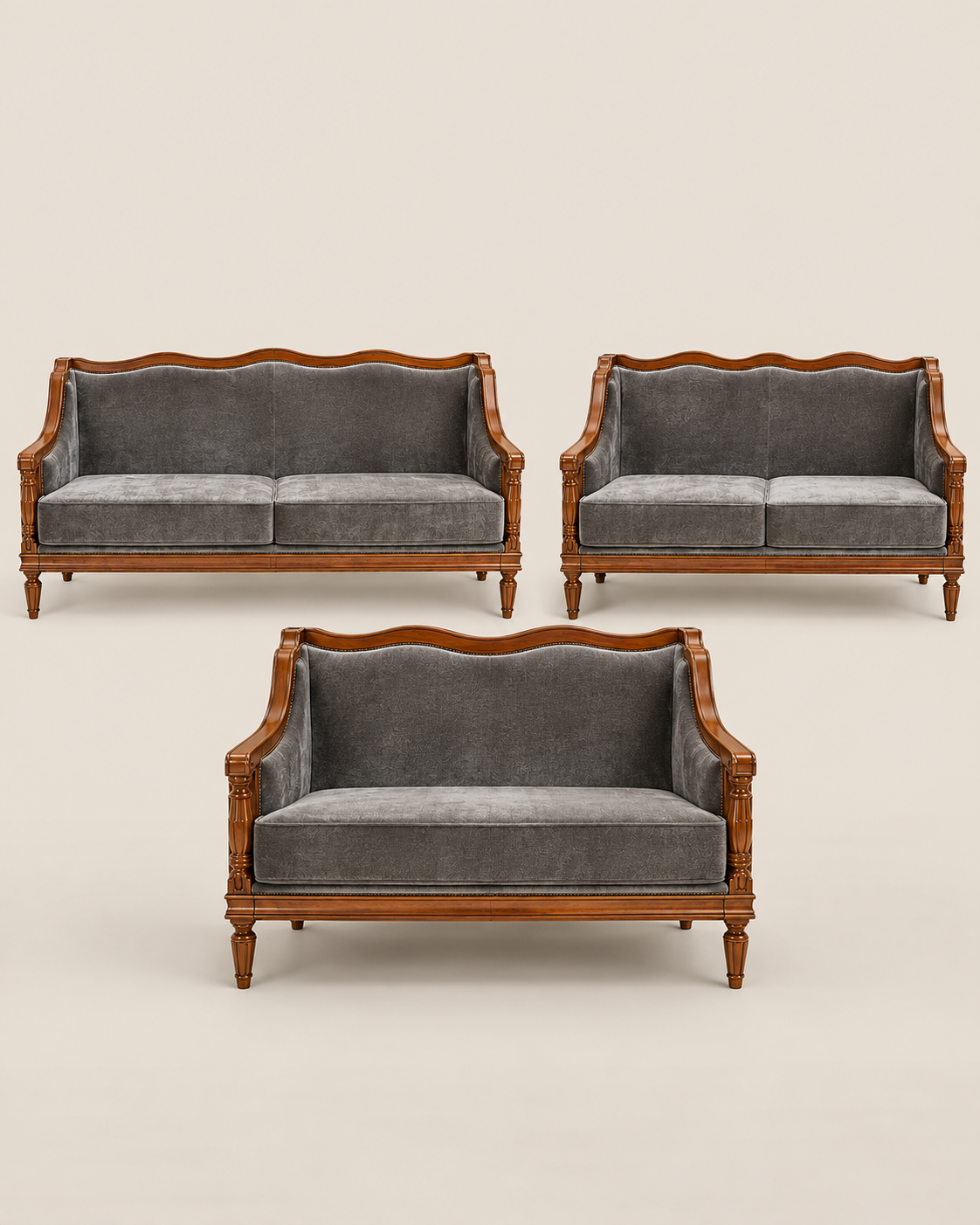 Zuberi Heritage Sofa Set — handcrafted African furniture by King Basu furniture and Decor  in Kenya (view 2)