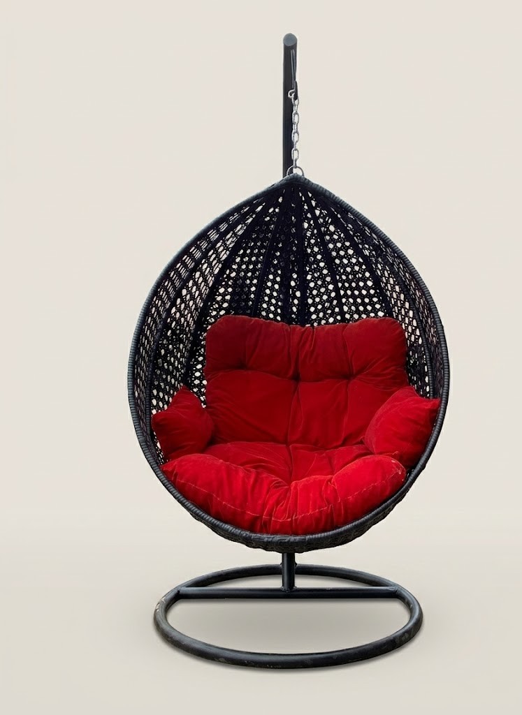 Mvumo Rattan Cocoon Swing | Bahari — handcrafted African outdoor by Mt sinai in Kenya (view 2)