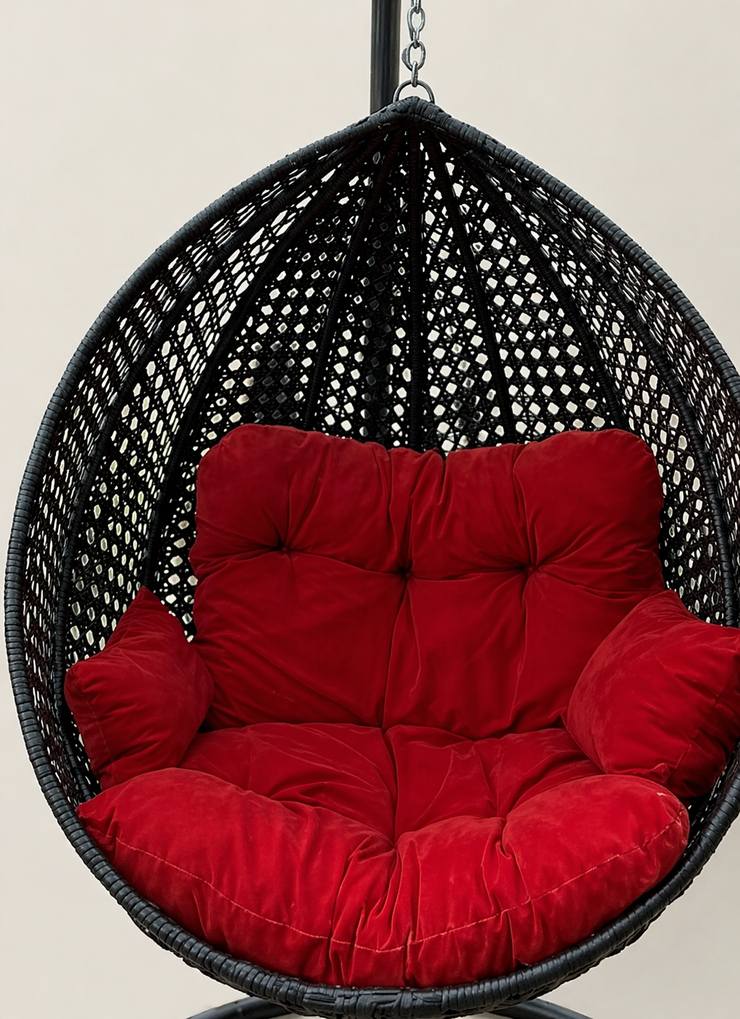 Mvumo Rattan Cocoon Swing | Bahari — handcrafted African outdoor by Mt sinai in Kenya (view 3)