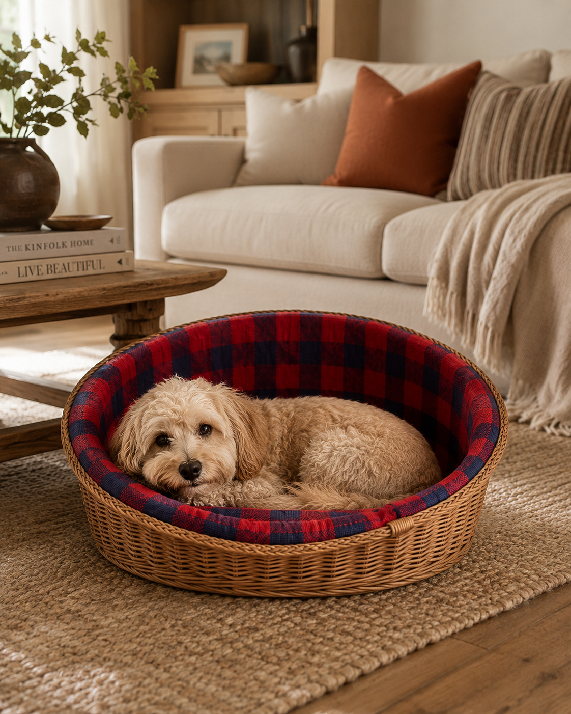 Mara Woven Pet Bed Basket — handcrafted African furniture by Outdoors furniture  in Kenya