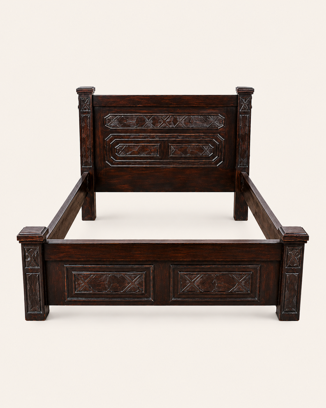5 by 6 Msanzi Bed Frame — handcrafted African furniture by Harries furniture  in Kenya (view 2)