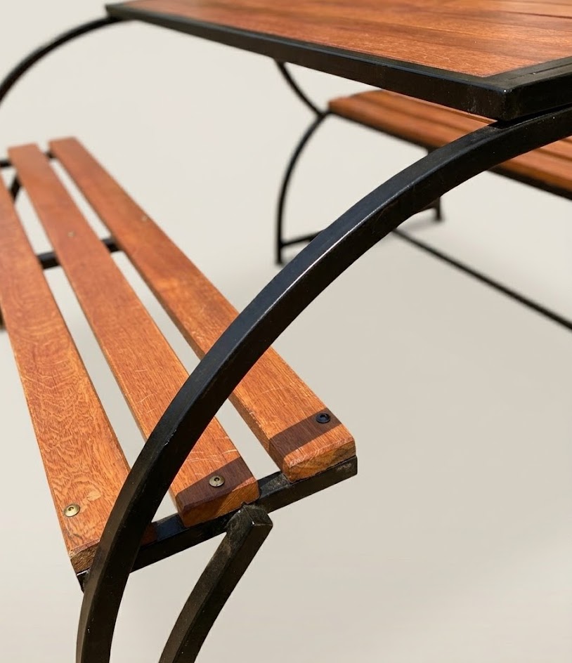 Kikwetu Outdoor Bench — handcrafted African outdoor by Cate furniture  in Kenya (view 4)