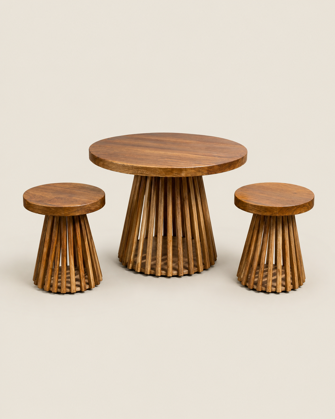 Chania Occasional Table Set — handcrafted African furniture by Ekram furniture in Kenya