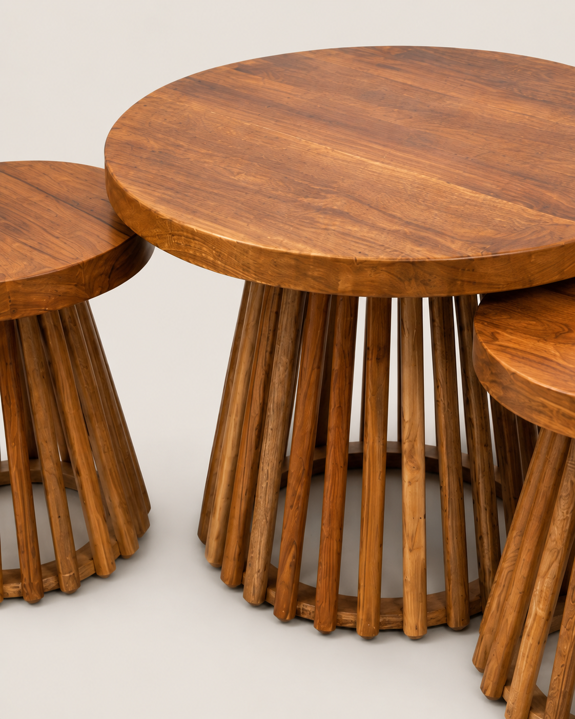 Chania Occasional Table Set — handcrafted African furniture by Ekram furniture in Kenya (view 4)