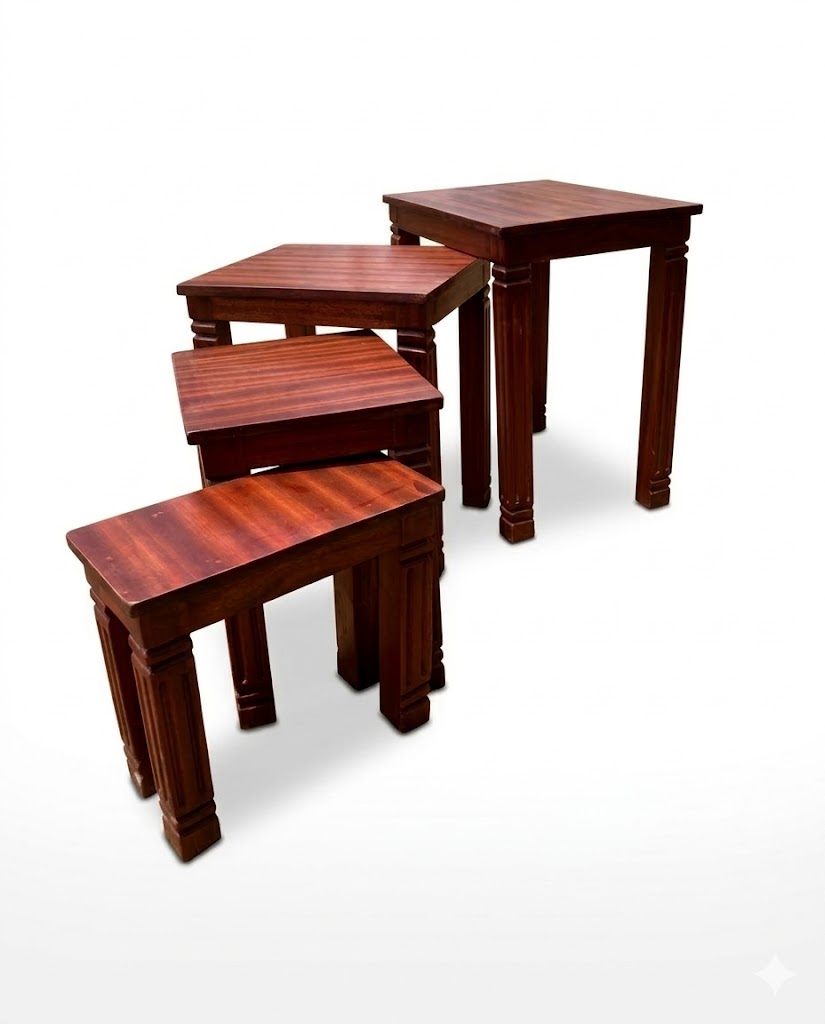 Nest Off Stools Seti — handcrafted African furniture by Zidanekisilu148 in Kenya (view 2)