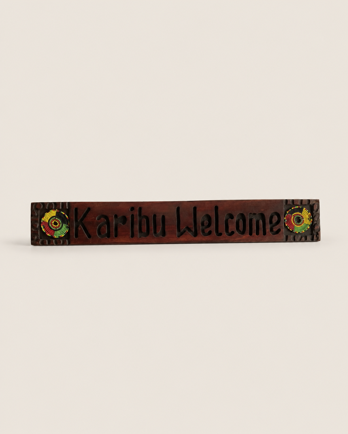 Cfahali Welcome Plaque — handcrafted African outdoor by Dankass Art and Signs  in Kenya