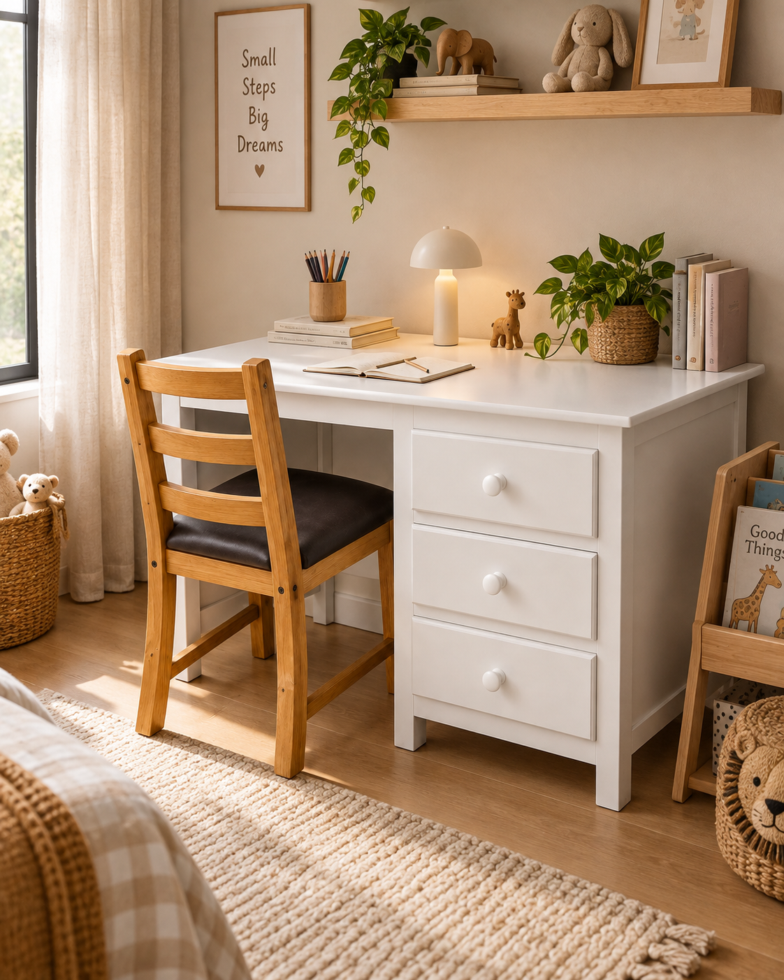 Thika Study Desk — handcrafted African furniture by Eric's furniture  in Kenya