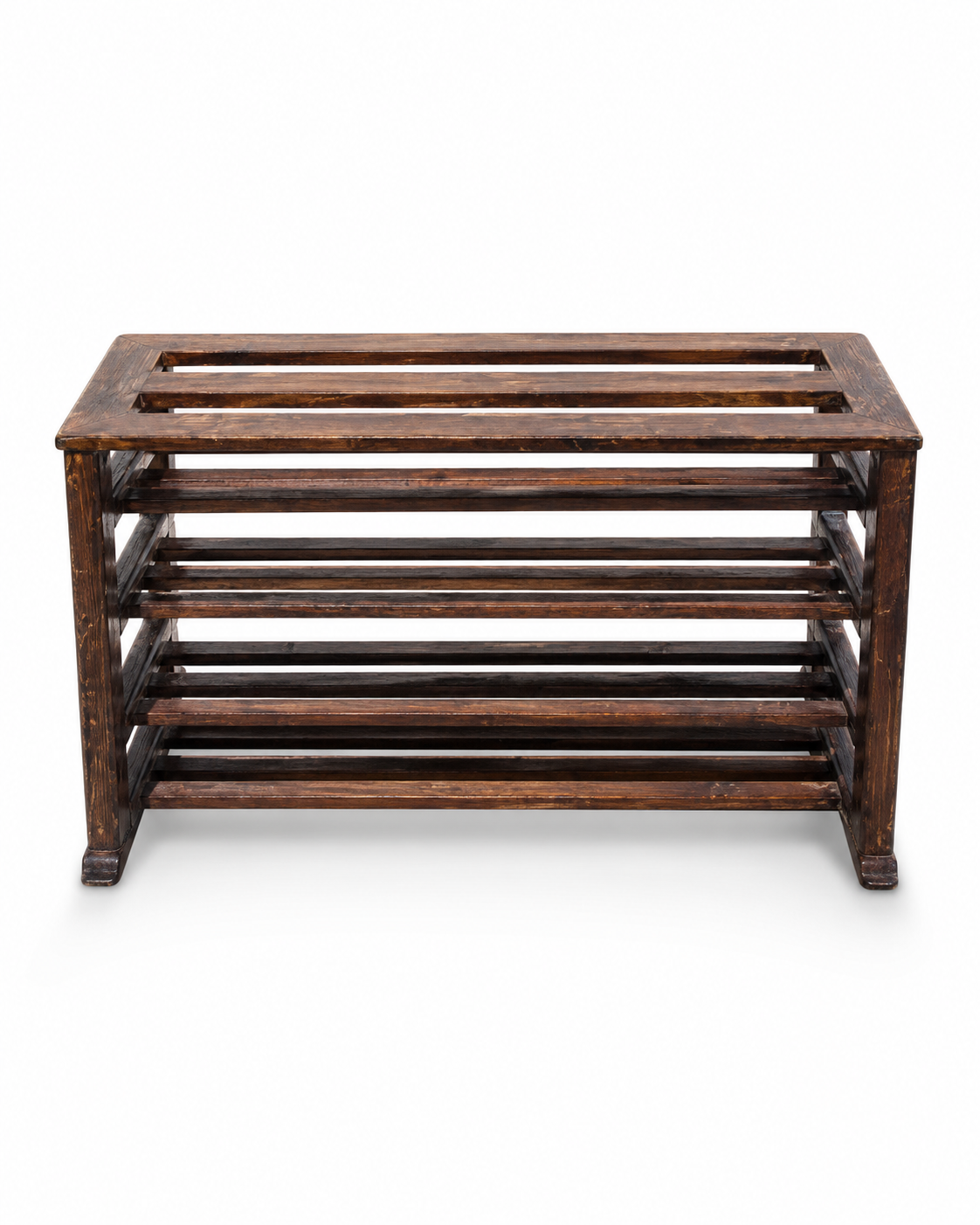 Tulia Shoe Rack — handcrafted African furniture by Potas touch  in Kenya