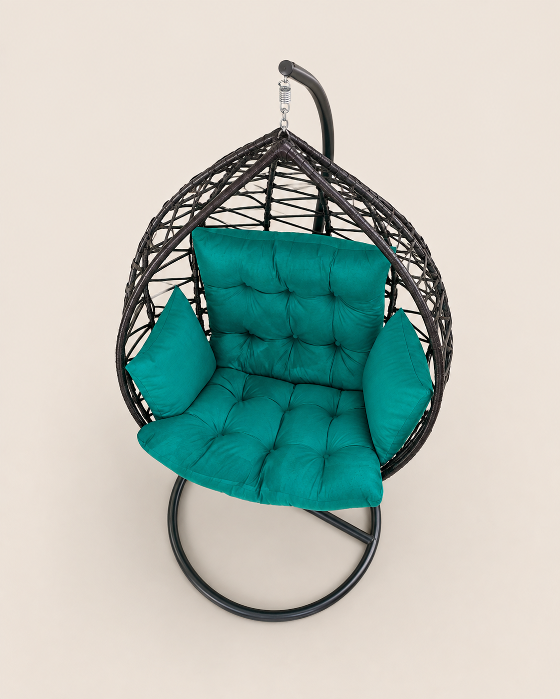 Amani Hanging Egg Chair — handcrafted African outdoor by Rachael furniture  in Kenya (view 2)