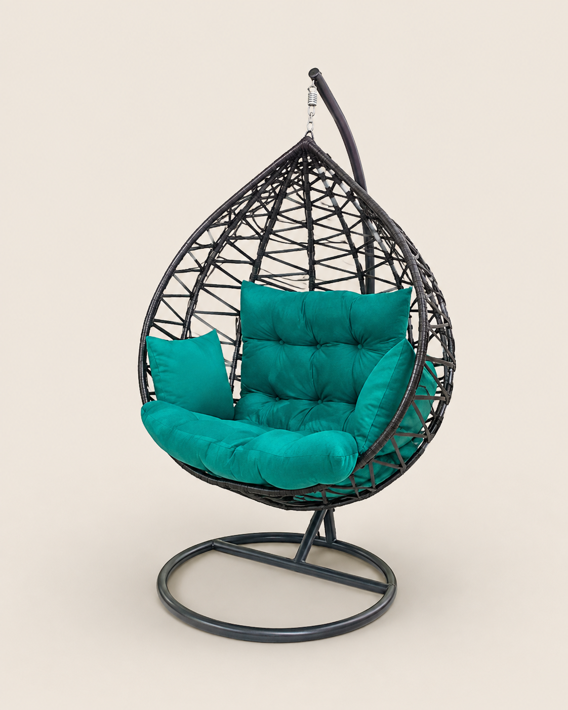 Amani Hanging Egg Chair — handcrafted African outdoor by Rachael furniture  in Kenya (view 3)