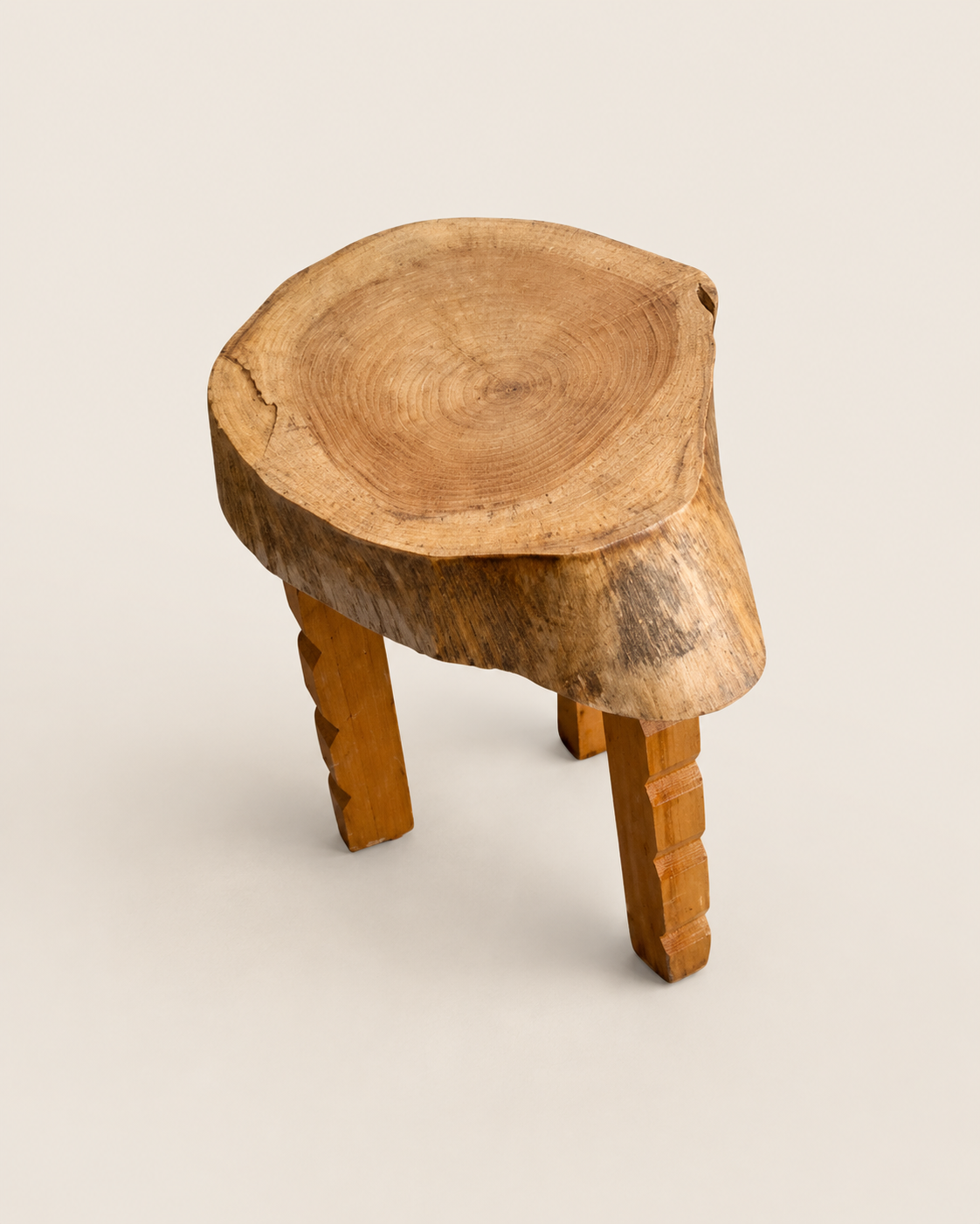 Eala Log Stool — handcrafted African furniture by Tajil furniture  in Kenya (view 2)