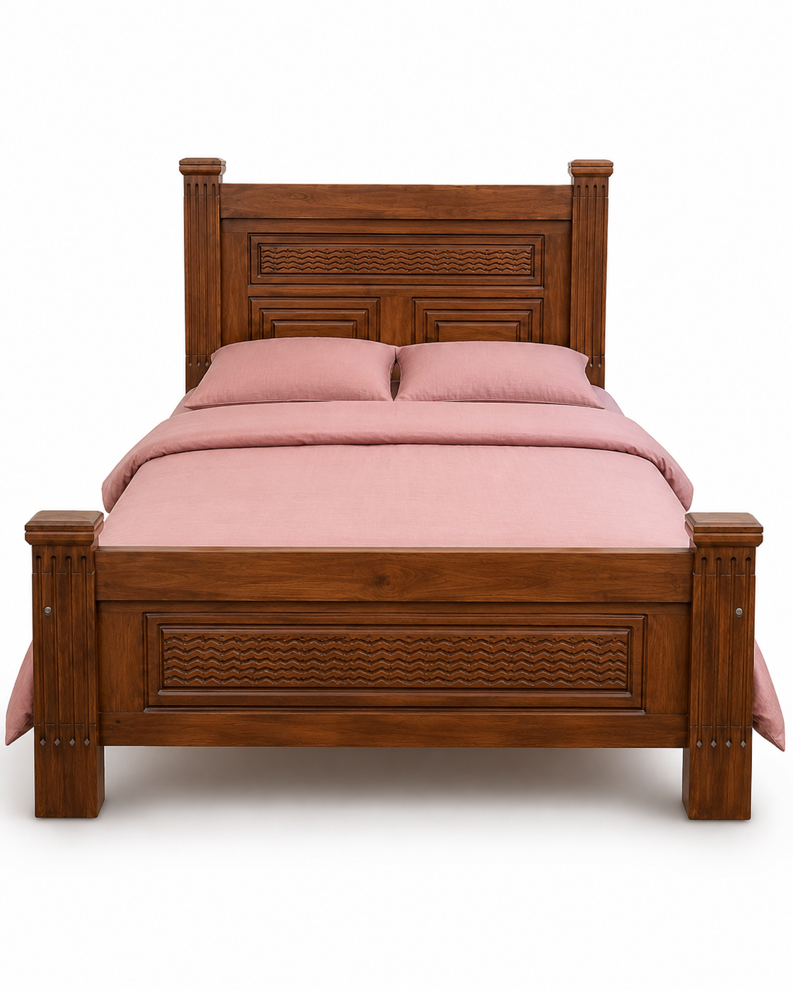 4 by 6 Shani Heritage Bed — handcrafted African furniture by PK interior furniture  in Kenya