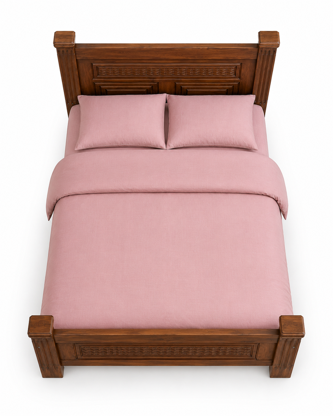 4 by 6 Shani Heritage Bed — handcrafted African furniture by PK interior furniture  in Kenya (view 2)