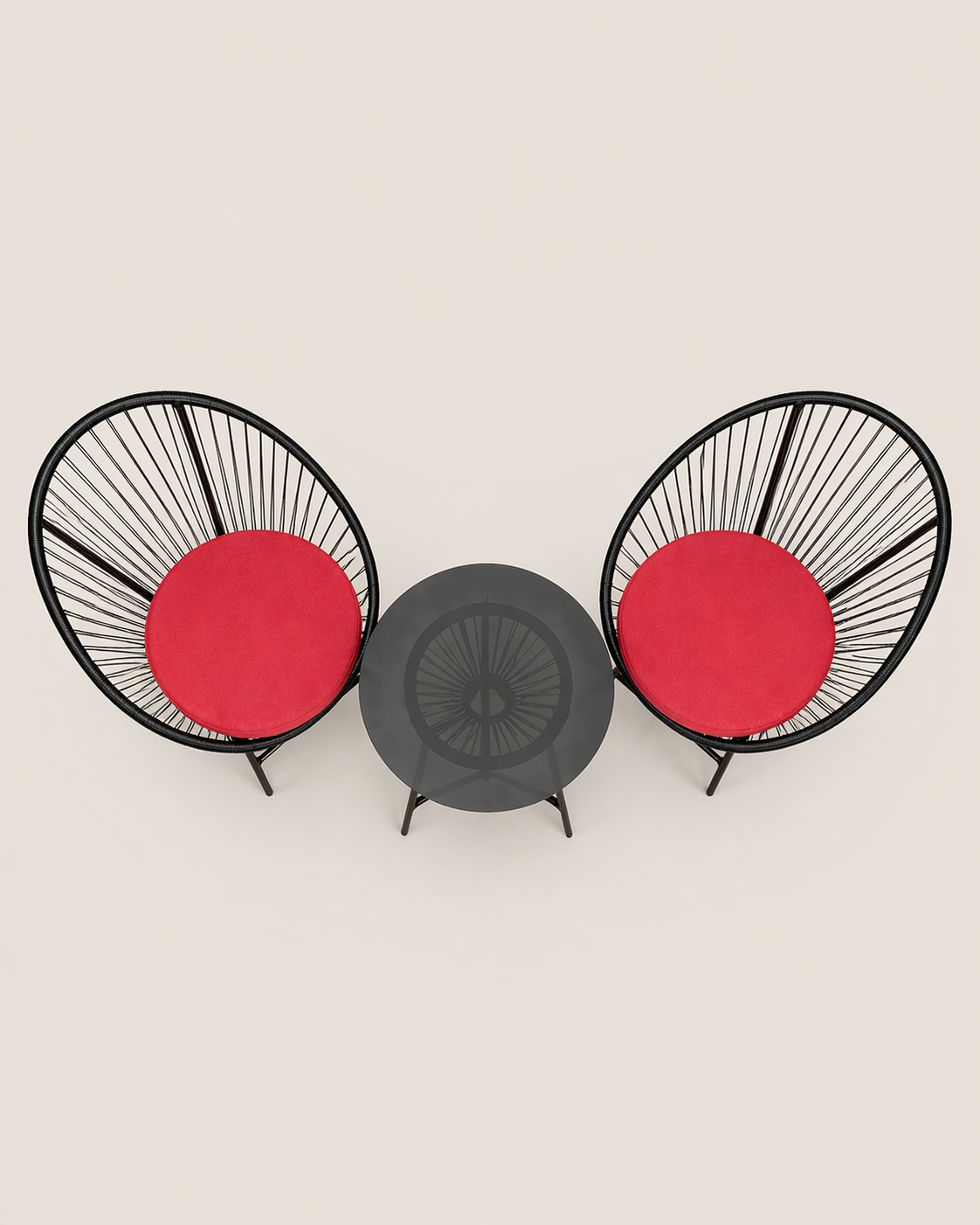 Binafsi Bistro Set Mwanga — handcrafted African outdoor by Cate furniture  in Kenya (view 2)