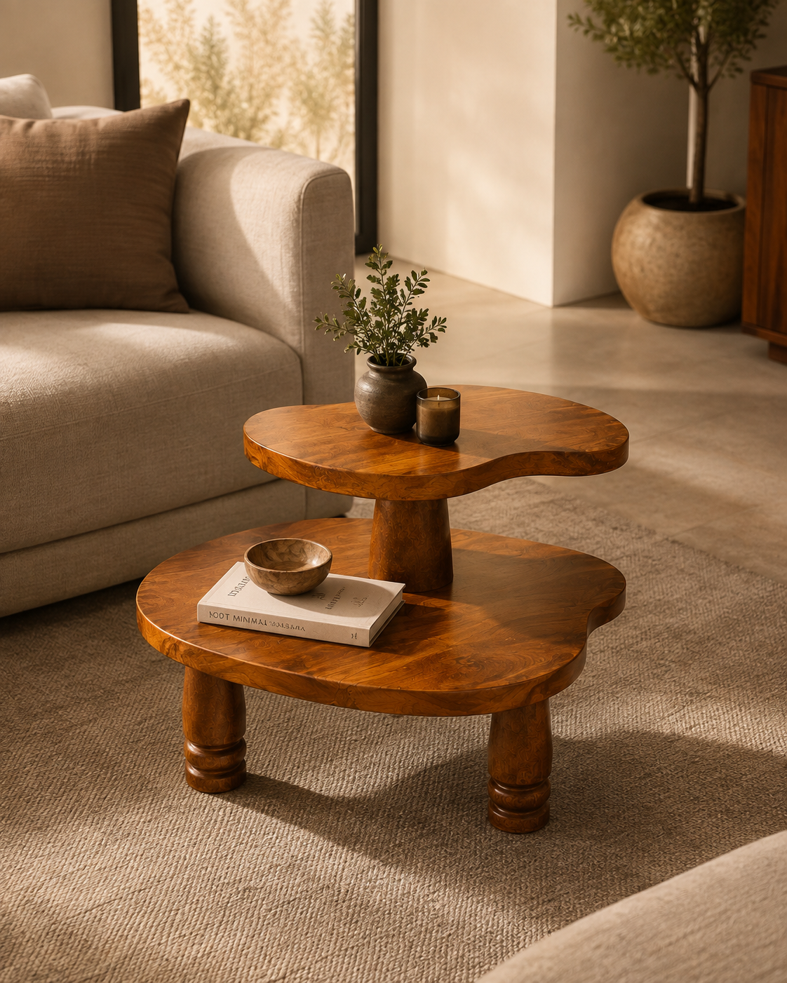 Heritage Nesting Tables — handcrafted African furniture by Homefleet in Kenya