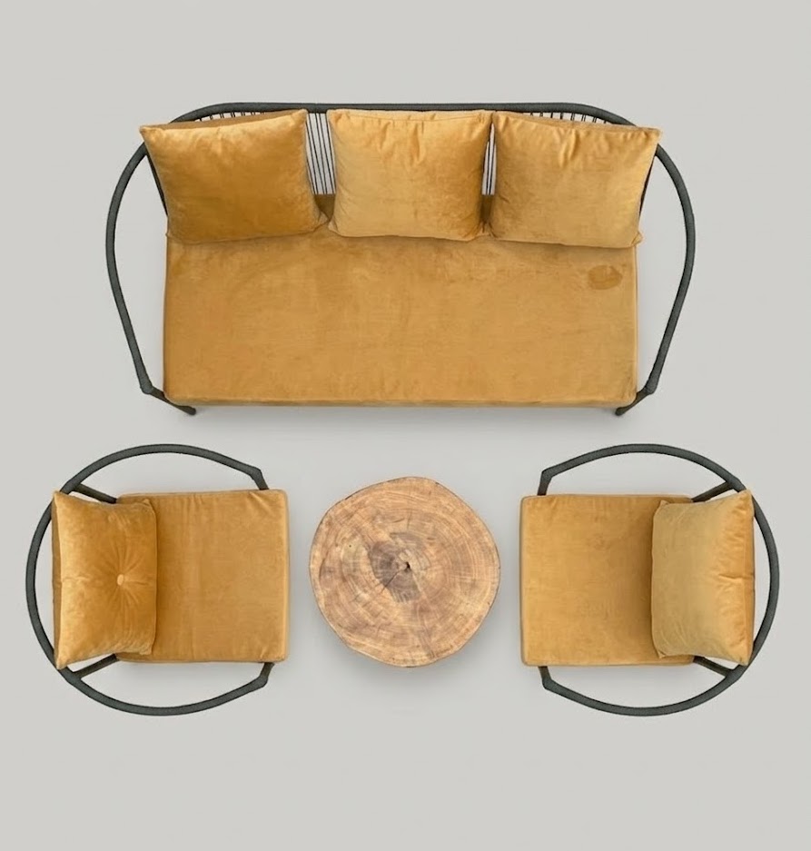 4seater Set Mbili Rope — handcrafted African outdoor by JB.masaku in Kenya