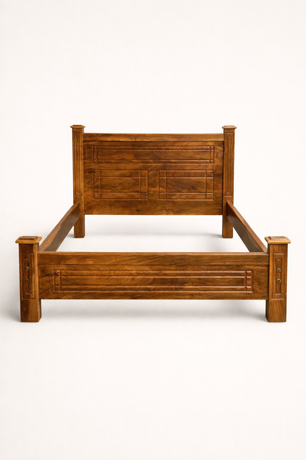 Mbingu Bed 5by6 Frame — handcrafted African furniture by Muke Timber & Furniture  in Kenya (view 4)