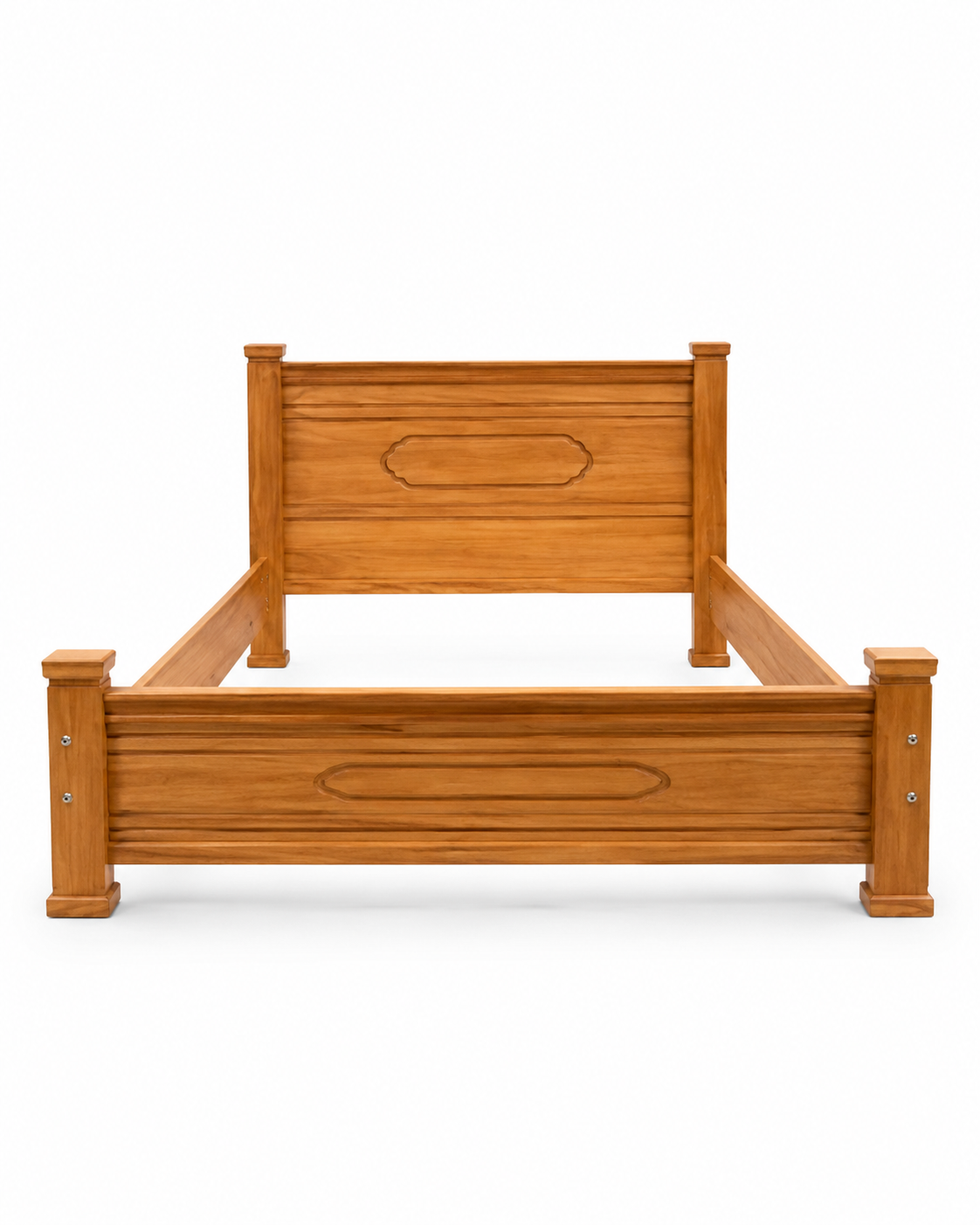 5 by 6 Vuko Mahogany Bed Frame — handcrafted African furniture by Vejo furniture  in Kenya (view 3)