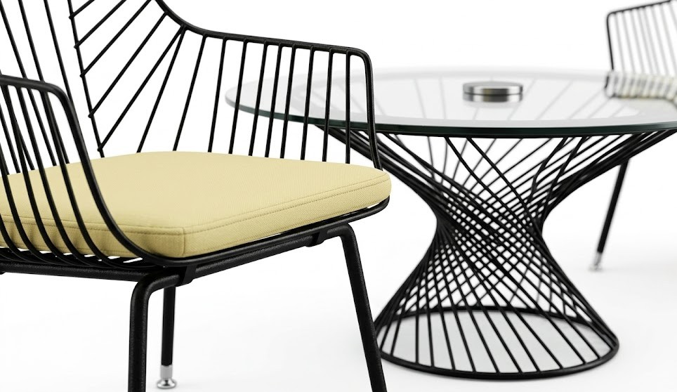 Finje Bistro Set — handcrafted African outdoor by Mahogany palace in Kenya (view 3)