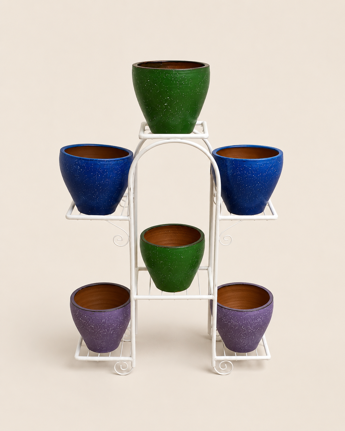 Saba Tatu Planter Stand — handcrafted African outdoor by Paulinemumu4 in Kenya