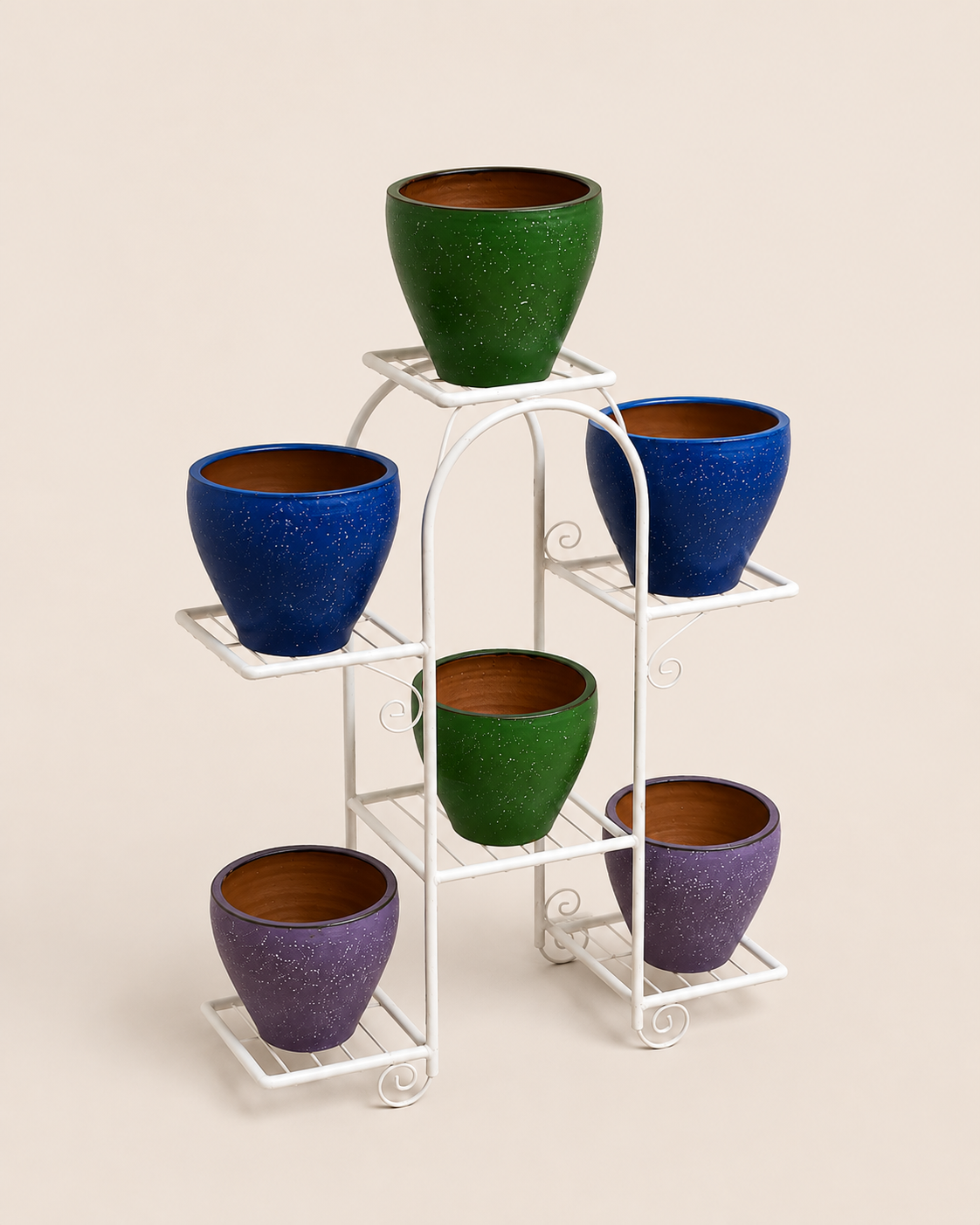 Saba Tatu Planter Stand — handcrafted African outdoor by Paulinemumu4 in Kenya (view 2)